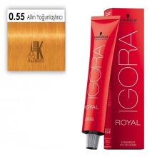 İGORA ROYAL SAÇ BOYASI 60 ML 0.55 ALTIN YOĞUNLAŞTIRICI