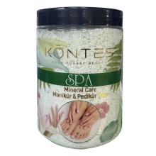 KONTES SPA MİNERAL CARE MANİKÜR & PEDİKÜR TOZU  500 GR. GREEN