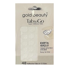 GOLD BEAUTY TIRNAK YAPIŞTIRICI STİCKER 12 Lİ