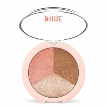 Golden Rose Nude Look Trıo Face Powder