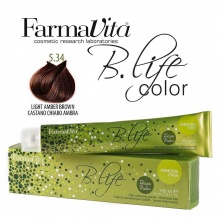 Farmavita B.Life Color Saç Boyası 100 Ml 5,34 Açık Kehribar Kahve