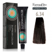 Farmavita Suprema Color Saç Boyası 60Ml 6.34 Koyu Altın Bakır Sarı