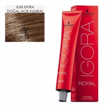 İgora Royal Saç Boyası 60 Ml 8.00 Extra Doğal Açık Kumral