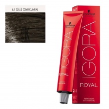 İgora Royal Saç Boyası 60 Ml 6.1 Küllü Koyu Kumral