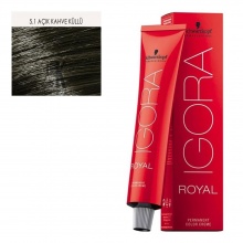 İgora Royal Saç Boyası 60 Ml 5.1 Açık Kahve Küllü