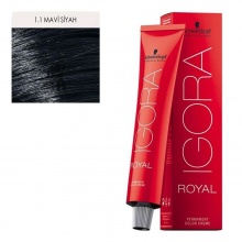 İgora Royal Saç Boyası 60 Ml 1.1 Mavi Siyah