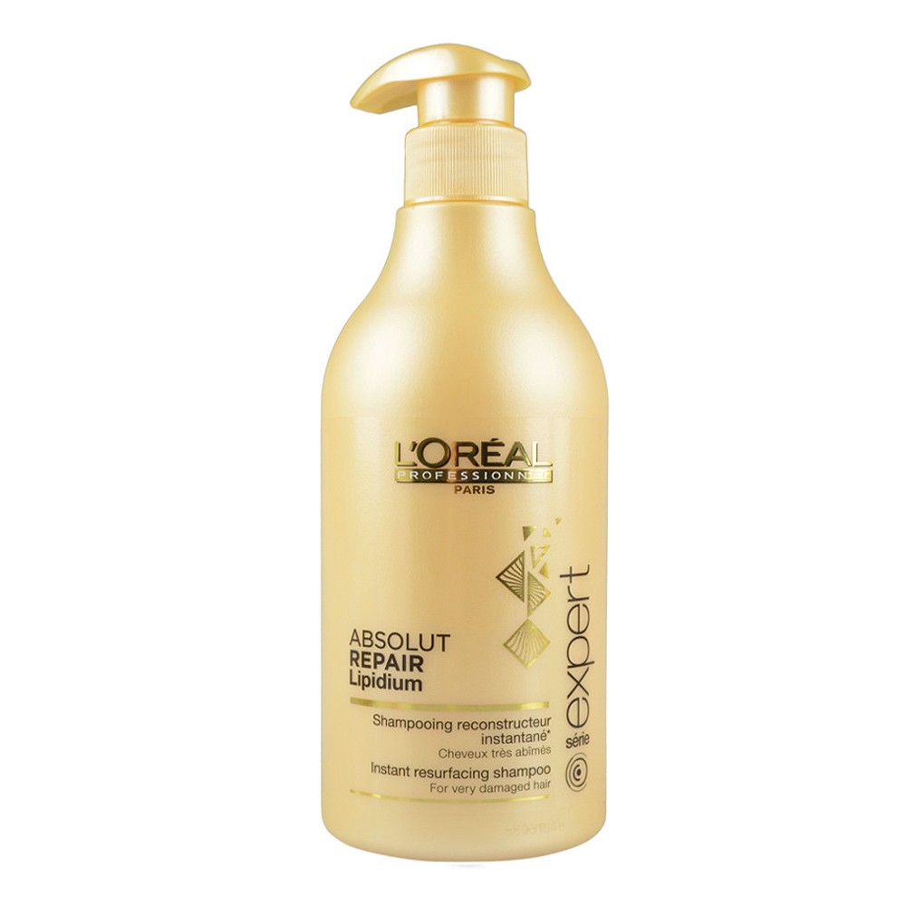 Шампунь лореаль. Loreal Absolut Repair Lipidium. L'Oreal Professionnel шампунь Expert Absolut Repair Lipidium. Absolut Repair Loreal. Loreal absolute Repair шампунь восстанавливающий 500мл*.